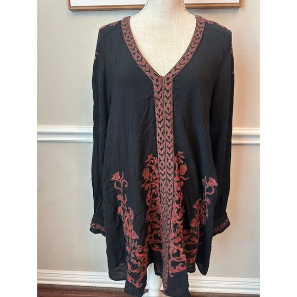 Free People Embroidered Hearts in Heaven Mini Dress Size Medium NWT - Picture 2 of 10